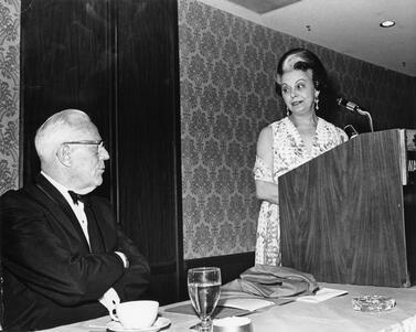 Bessie Margolin With Earl Warren in 1972