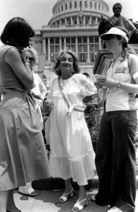 Betty Friedan at the ERA march in Washington, DC, July 9, 1978