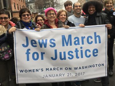 Idit Klein at Women's March, 2017