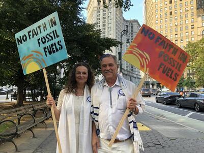 Rabbi Jennie Rosenn Participating in Climate Actions