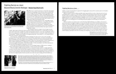 "Fighting Racism as Jews"  by Melanie Kaye/Kantrowitz from Jews for Racial & Economic Justice, December 10, 2000