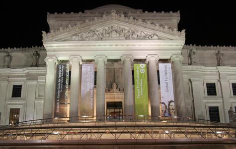 The Brooklyn Museum with the Banner for the Elizabeth A. Sackler Center for Feminist Art, March 2007
