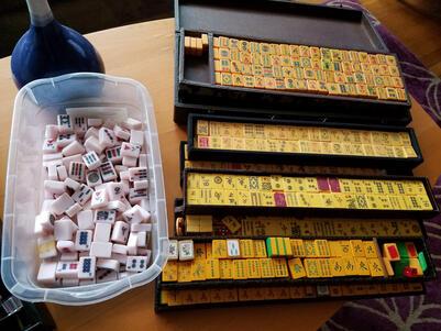 New and Vintage Mah Jongg Tiles