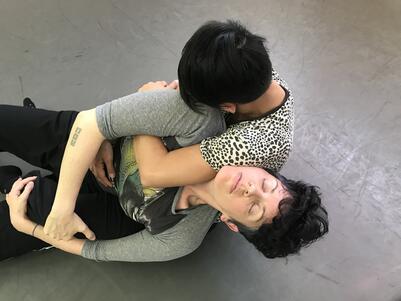 Vic Marks - rehearsal Alexx Schilling and Makisig Salcines from "Pastoral" 2019