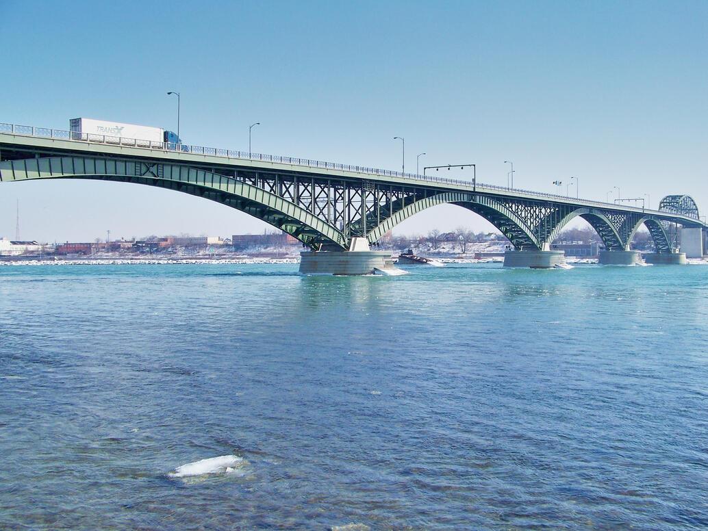 Peace Bridge in Ontario