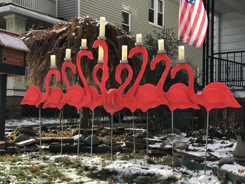 Brandi Larsen's Flamingo Menorah