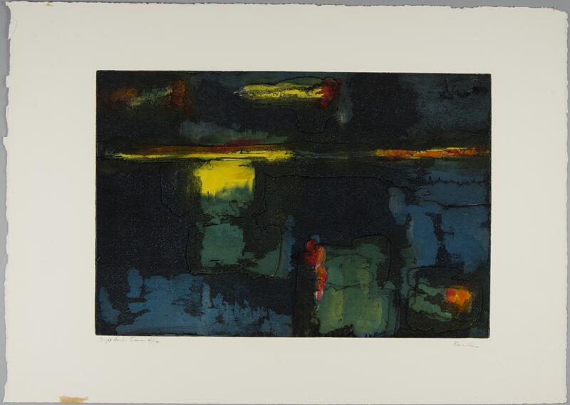 Doris Barsky Kreindler "Night Harbor Scene"