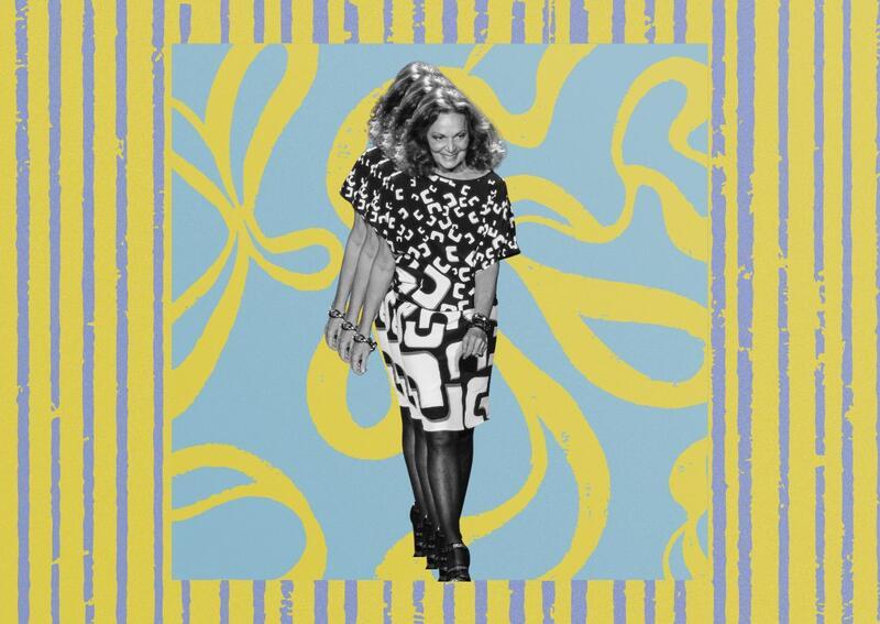 Collage of Diane Von Furstenberg