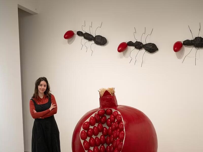 Artist Evie Metz and 613 Sculpture