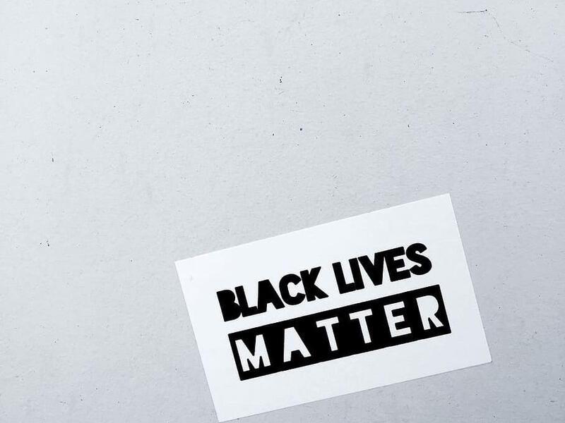 Black Lives Matter Poster on wall