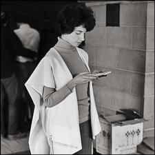 Arlene Agus Praying on Sukkot, 1976