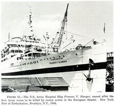 U.S. Army Hospital Ship, Frances Y. Slanger, in New York, 1945