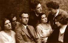 Three women and four men sitting together
