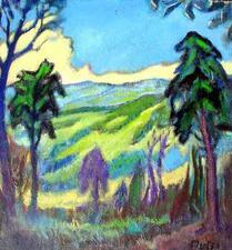 "Expressionist Landscape" by Marie Mela Muter "Expressionist Landscape" by Marie Mela Muter