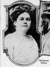 Renee Harris portrait in Newspaper