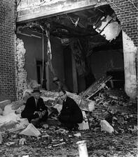 Mayor William Hartsfield with Rabbi Jacob Rothschild After the Bombing of The Temple, Atlanta, Georgia, October 15, 1958
