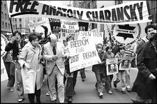Arlene Agus at Soviet Jewry rally with Robert Abrams