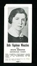campaign poster for Belle Winestine for Montana State Senate