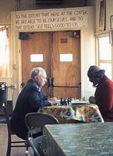 Two Men at the Israel Levin Center