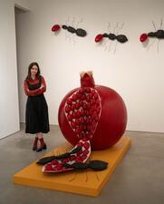 Artist Evie Metz and 613 Sculpture