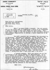Letter from Henrietta Szold to Alice Seligsberg, October 8, 1931 Letter from Henrietta Szold to Alice Seligsberg, October 8, 1931