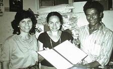 Judy Somberg and Two Colleagues, March 1987