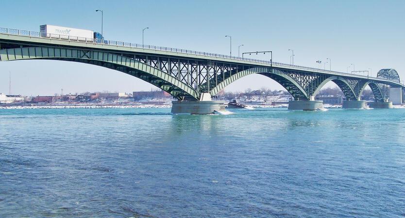 Peace Bridge in Ontario