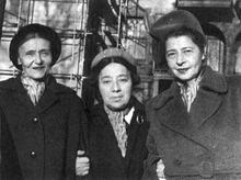 Rokhl Korn, Kadya Molodowsky, and Ida Maze