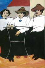 Illustration of Claribel Cone, Gertrude Stein, Etta Cone in Italy, 1903