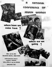 First National Conference of Jewish Women Poster