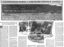 Article about Camp Moodna, established by social worker Rose Gruening, 1907.