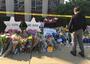 A boy mourns outside Tree of Life Synagogue