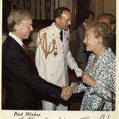 Elinor Guggenheimer with President Jimmy Carter