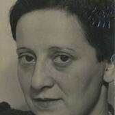 Cropped portrait of Friedl Dicker-Brandeis
