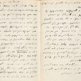 A handwritten Yiddish diary from the Oneg Shabbat archive