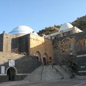 The synagogue that holds the reputed tomb of Rabbi Meir in Tiberias, Israel. 