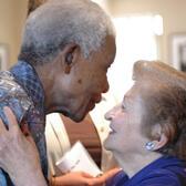 Esther Barsel with Nelson Mandela