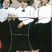 Illustration of Claribel Cone, Gertrude Stein, Etta Cone in Italy, 1903