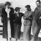 Painter Lucille Corcos (second from left)