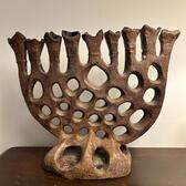 Mae Rockland Tupa's ceramic hanukkiah
