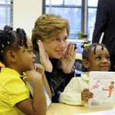 Randi Weingarten with Students