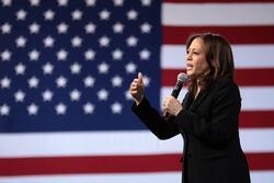Kamala Harris speaking at the 2019 National Forum on Wages and Working People