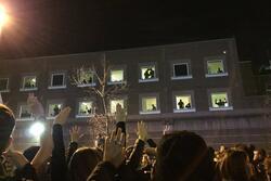 Protesters March on South Bay Corrections Facility in Boston, Regarding Michael Brown Shooting, circa 2014