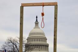 Gallows near the US Capitol, January 6, 2021