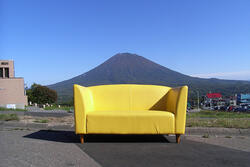 A Couch and Mountain