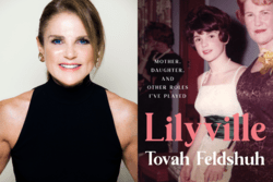 Tovah Feldshuh and book cover