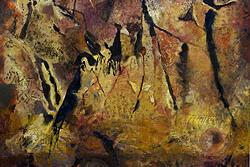 A painting of cave art