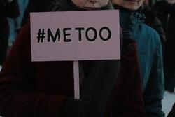 Photograph from the Oslo women's march