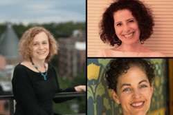 Joy Ladin, Shara McCallum, and Lesléa Newman composite