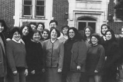 Sally Priesand at Hebrew Union College with Rabbinical Students